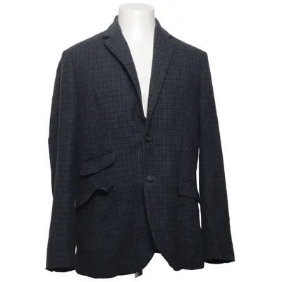 Blazer (Blue, Gray) from Doppelgänger Acrylic, Polyester, Wool