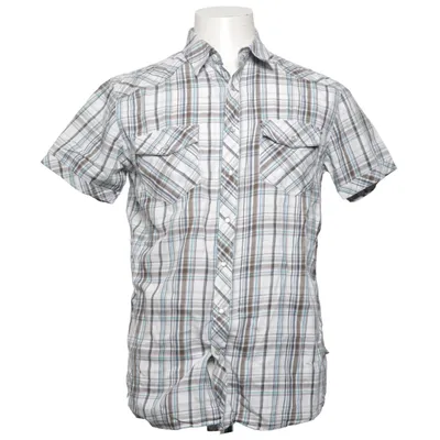 Chemise à manches courtes (Blanc, Bleu, Marron) de C Stuf Coton