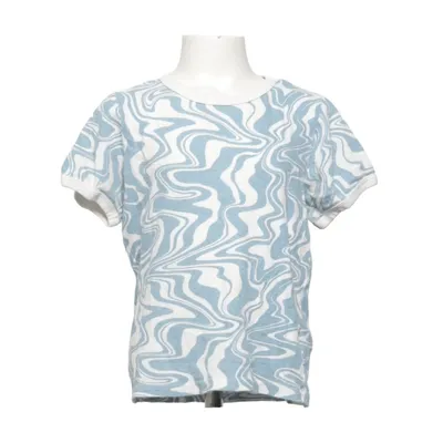 T-shirt (Blauw, Wit) van Ghanda Katoen