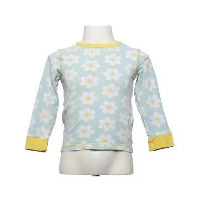 T-shirt à manches longues (Bleu, Blanc, Jaune) de Maxomorra Coton, Élasthane