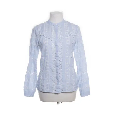 Blouse (Blue, White) from ONLY Blue Denim Cotton