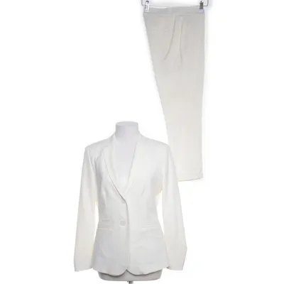 Jakkesæt (Hvid) fra Karen by Simonsen Acetat, Elastan, Polyester, Viscose