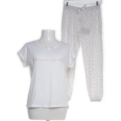 Set (Vit, Guldfärgad) från Nightwear Bomull, Polyester