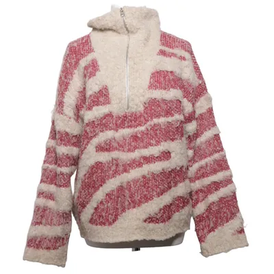 Sweater (Beige, Red) from Object Acrylic, Polyamide, Recycled polyester, Wool