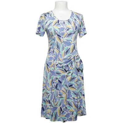 Jurk (Blauw, Wit, Meerkleurig) van Joy s Elastaan, Polyester
