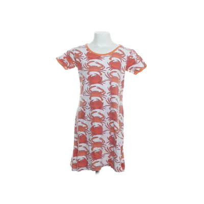 Klänning (Vit, Orange, Röd) från Duns Ekologisk bomull