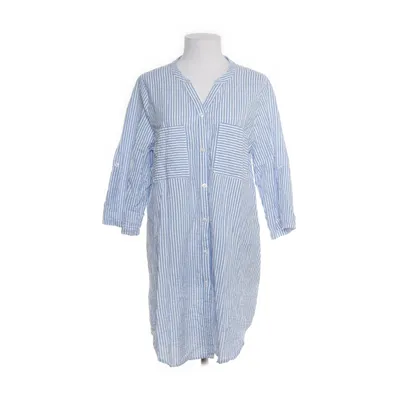 Jurk (Blauw, Wit) van Isolde Katoen