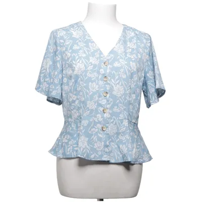 Top péplum (Bleu, Blanc, Multicolore) de Qed London Polyester