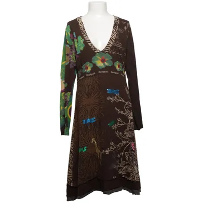 Robe (Marron, Multicolore) de Desigual Coton