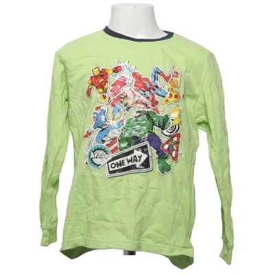 T-shirt à manches longues (Vert, Multicolore) de Marvel Comics Coton