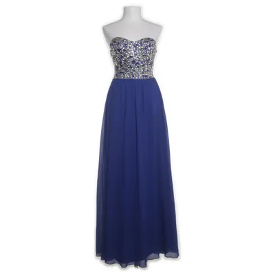 Evening gown (Blue, Multicolored) from Eva & Lola Polyester