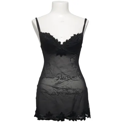 Negligé (Zwart) van Cotton Club Katoen, Elastaan, Polyamide, Viscose
