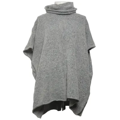 Poncho (Gris) de Cha Cha Acrylique, Élasthane, Polyester, Laine