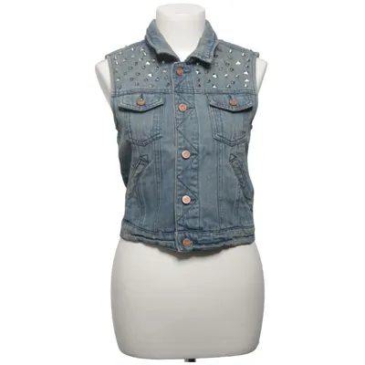 Spijker gilet (Blauw) van Broken Arrow Katoen