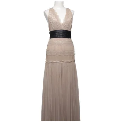 Aftenkjole (Beige, Sort) fra Zara Woman