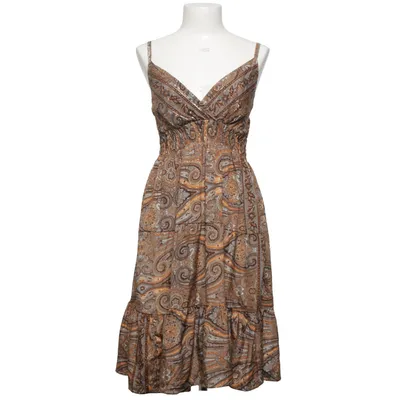 Dress (Brown, Gold, Multicolored) Polyester