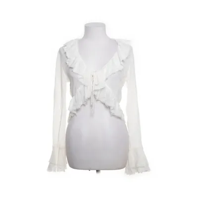 Blouse (White) from Zara Cotton, Viscose
