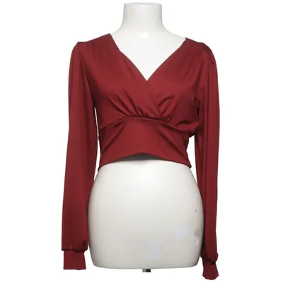 Wikkelblouse (Rood) van Dazy Elastaan, Viscose