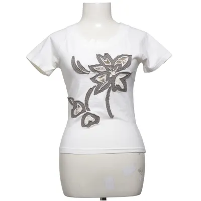 T-shirt (Blanc) de Bandolera Coton, Élasthane