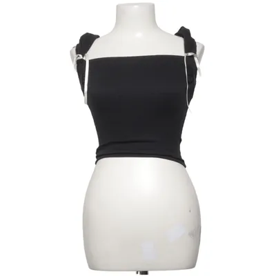 Crop top (Zwart) van Kimchi Blue Elastaan, Polyester, Viscose
