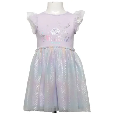 Dress (Purple, Multicolored) from Primark Cares Cotton, Elastane, Polyester