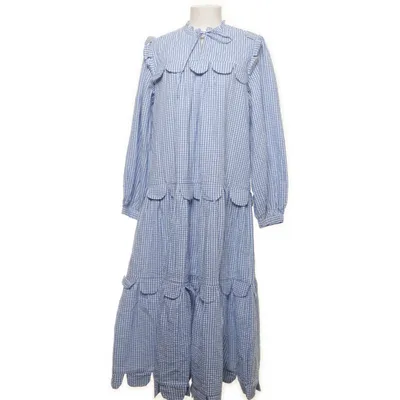 Långklänning (Blå, Vit) från Stella Nova Bomull