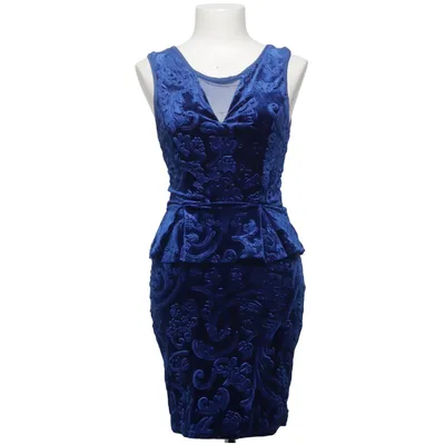 Cocktailjurk (Blauw) van Model Behaviour Elastaan, Polyester