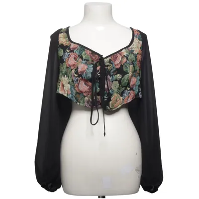 Crop Top (Schwarz, Mehrfarbig) von Shein Curve