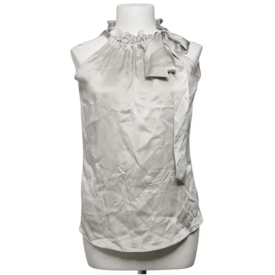Neckholder Top (Grau) von Vesna W Seide