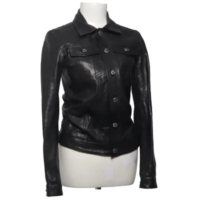 Leather jacket (Black) from BLK DNM