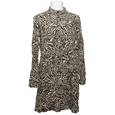 Dress (Beige, Black, Multicolored) from Stradivarius