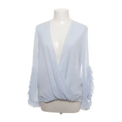 Blouse portefeuille (Bleu) de Zara Basic