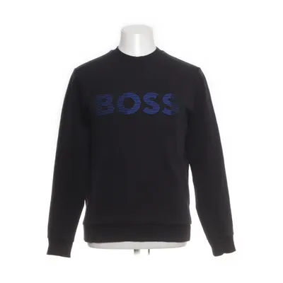 Collegetröja (Svart, Blå) från Boss Bomull, Elastan, Polyester