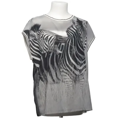 Haut (Gris, Noir, Blanc) de Marc Cain Coton, Élasthane, Polyamide, Polyester