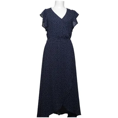 Maxi jurk (Blauw, Wit) van Jean Pascale Polyester
