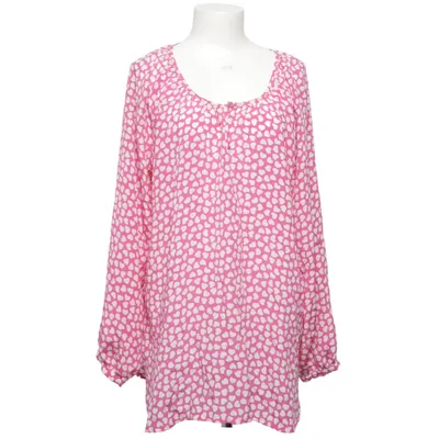 Blouse (Pink, White) from Line of Oslo Silk