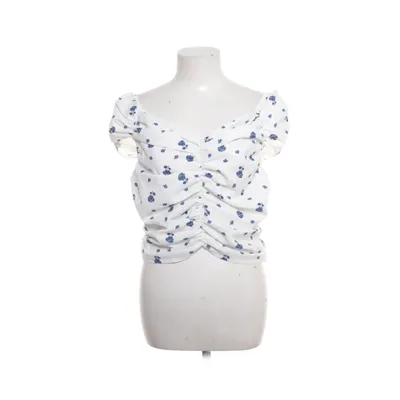 Tanktop (Weiß, Blau) von Donna Romina x NA-KD Polyester