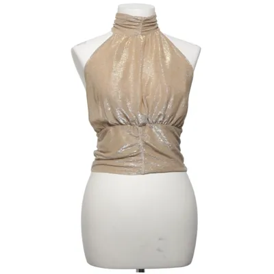 Halter neck top (Gold) from Gina Tricot Elastane, Polyester