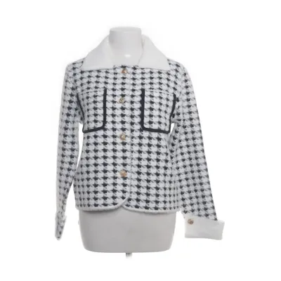 Skjortejakke (Hvid, Sort) fra Elsa.M by May Viscose