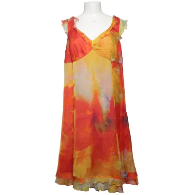 Robe (Rouge, Jaune, Multicolore) de Elinette Acétate, Soie