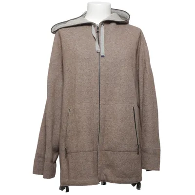 Hættetrøje (Brun, Grå) fra White Label Uld, Polyester