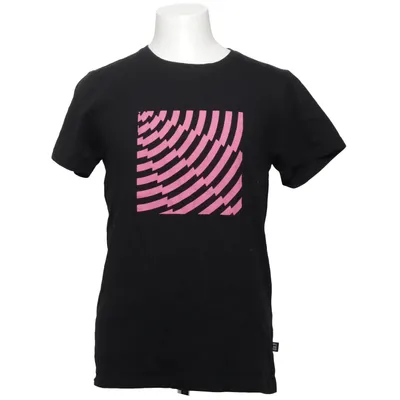 T-shirt (Noir, Rose) de Pure Waste Coton recyclé, Polyester recyclé