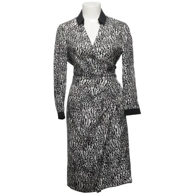 Wrap dress (Black, White) from Paule KA Silk