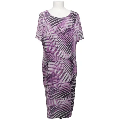 Jurk (Lila, Wit, Zwart) van Hermann Lange Acetaat, Polyester
