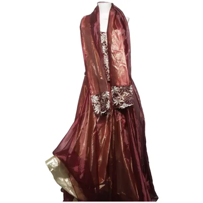 Robe de soirée (Rouge, Or, Multicolore) de Let's Fashion