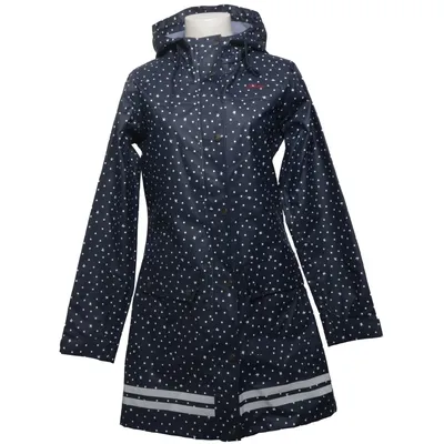Regnfrakke (Blå, Hvid) fra Sebago Polyester, Polyurethan