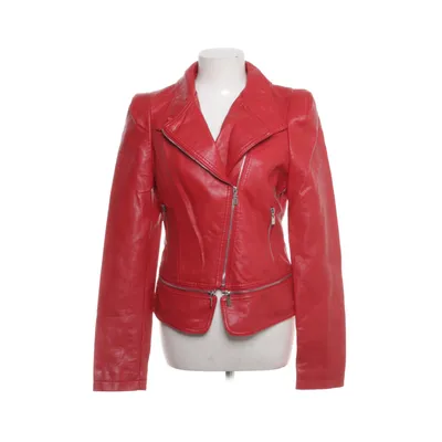 Bikerjack (Rood) van Flamant Rose Collection Polyester, Polyurethaan