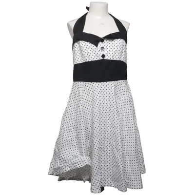 Halterneck-kjole (Sort, Hvid) fra Lady Mayra