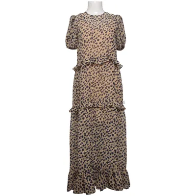 Maxikjole (Beige, Flerfarvet) fra Dark Pink Polyester