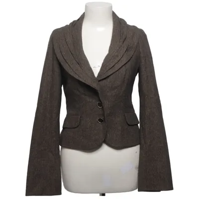 Blazer (Marron) de Solar Acétate, Élasthane, Polyamide, Polyester, Soie, Laine